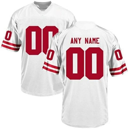 Men's Custom Nebraska Cornhuskers Football Jersey Name Number College White