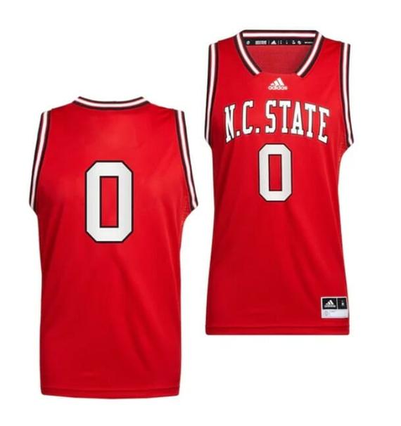 Men's Men's #0 Terquavion Smith Jersey NC State Wolfpack College Basketball Jerseys Red Retro