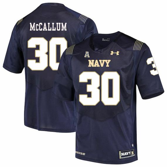 Men's Navy Midshipmen #30 Napoleon McCallum College Football Jersey