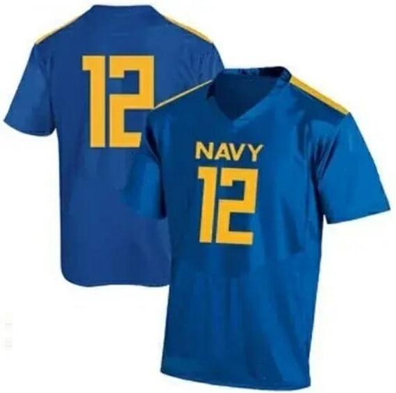 Men's Navy Midshipmen Football Jersey Custom College