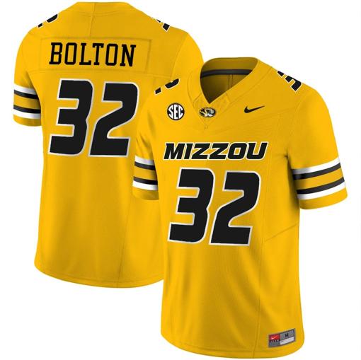 Men's Nick Bolton Jersey #32 Missouri Tigers Vapor Limited College Football Stitched Gold