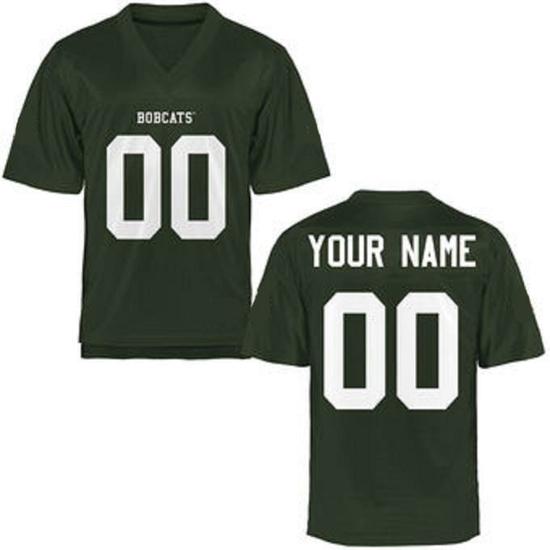 Men's Custom Ohio University Bobcats Jersey Name Number Football