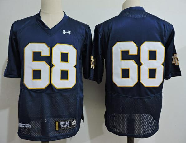 Men's Notre Dame Fighting Irish #68 College Football Jersey