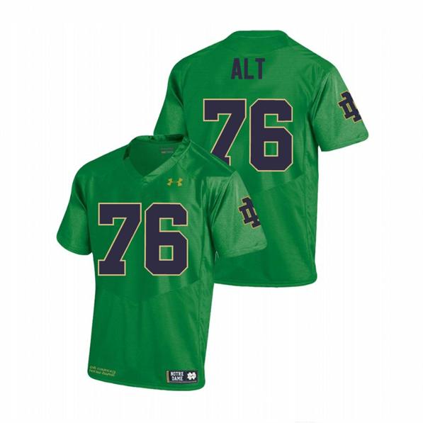 Men's Notre Dame Fighting Irish Joe Alt Jersey #76 College Football Green