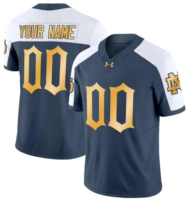 Men's Custom Notre Dame Jersey Name and Number Fighting Irish 2024 Vapor Limited College Football Alternate