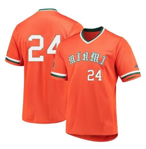 Men's Alejandro Rosario Jersey Miami Hurricanes Baseball NCAA College Orange Alumni #24