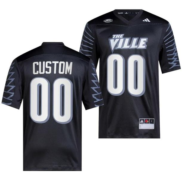 Men's Custom Louisville Cardinals Jersey Name and Number College Football 2023 Premier Black