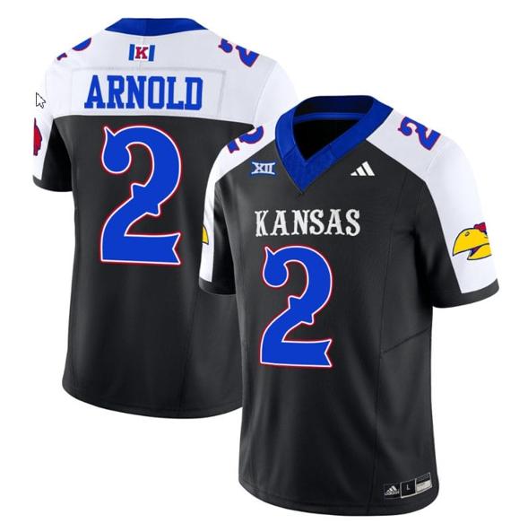 Men's Lawrence Arnold Jersey #2 Kansas Jayhawks Blackhawk Vapor Limited Football Alternate