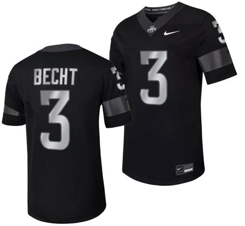 Men's Iowa State Cyclones Rocco Becht Jersey Alternate College Football Black #3