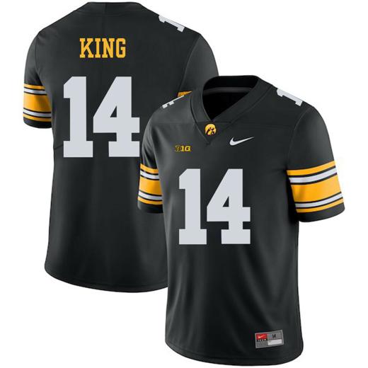 Men's Iowa Hawkeyes #14 Desmond King NCAA College Football Jersey Black