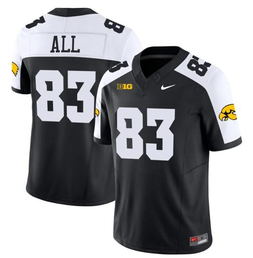 Men's Erick All Jersey #83 Iowa Hawkeyes Vapor Limited College Football Black Alternate