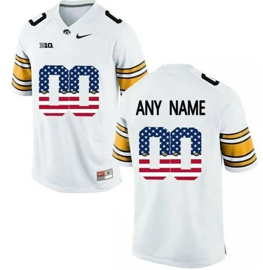 Men's Iowa Football Jersey Custom College Football Limited Jersey White