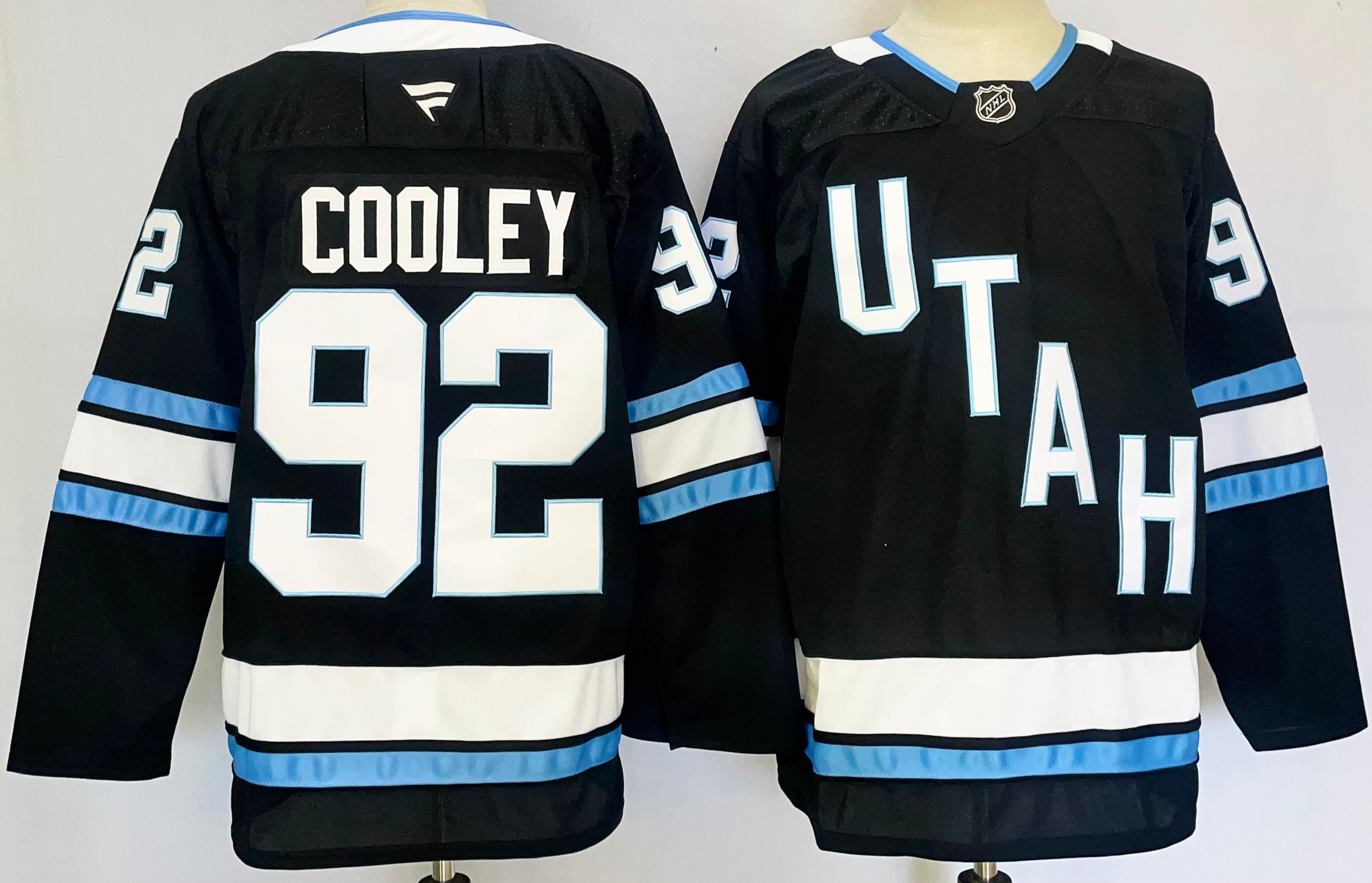 Men's Utah Hockey Club #92 Logan Cooley Black 2024-25 Stitched Jersey