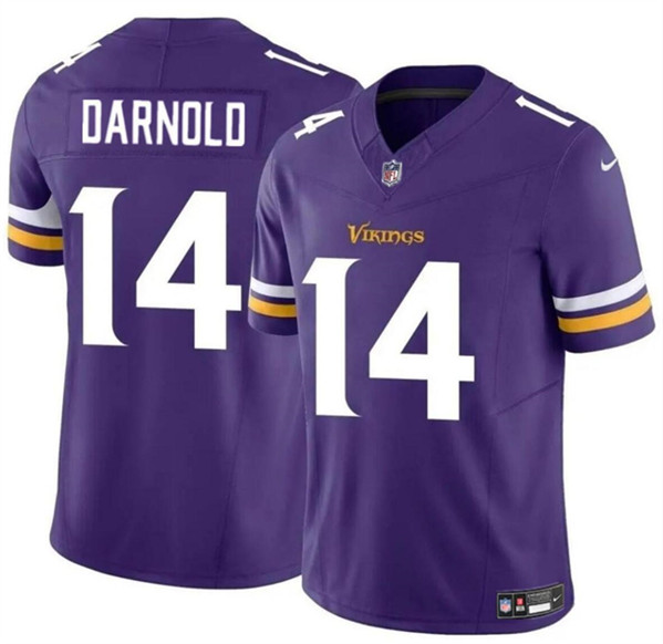 Men's Minnesota Vikings #14 Sam Darnold Purple 2024 F.U.S.E. Vapor Untouchable Limited Football Stitched Jersey