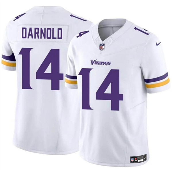 Men's Minnesota Vikings #14 Sam Darnold White 2024 F.U.S.E. Vapor Untouchable Limited Football Stitched Jersey