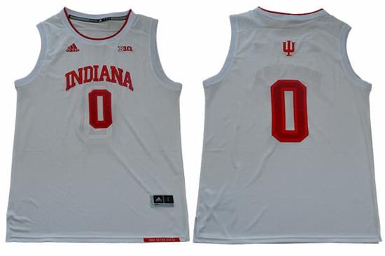 Men's Indiana Hoosiers #0 Romeo Langford NCAA Basketball Jersey White