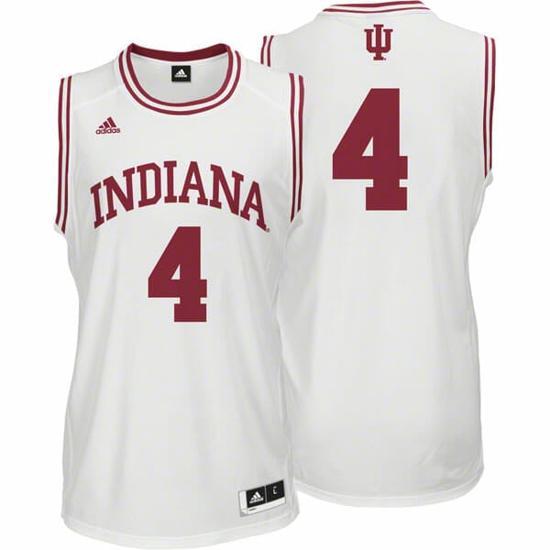 Men's Indiana Hoosiers #4 Victor Oladipo NCAA Basketball Jersey White