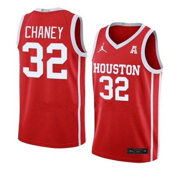 Men's #32 Reggie Chaney Jersey Houston Cougars College Basketball