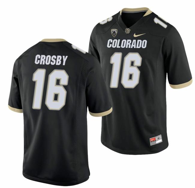 Men's Nike Mason Crosby Jersey Colorado Buffaloes College Football Game Black #16