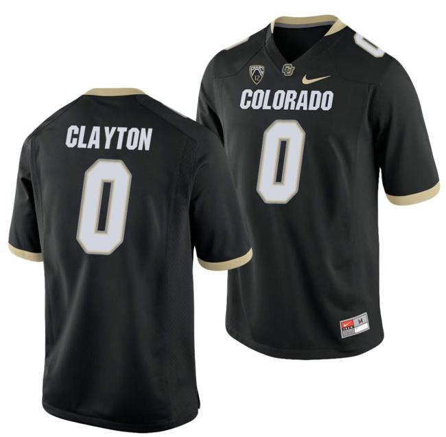 Men's Nike Ashaad Clayton Jersey Colorado Buffaloes College Football Game Black #0