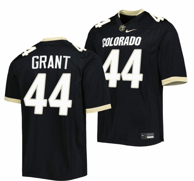 Men's Nike Devin Grant Jersey Colorado Buffaloes College Football Untouchable Replica Black #44