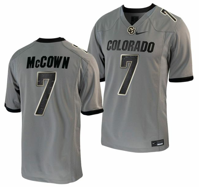 Men's Nike Owen McCown Jersey Colorado Buffaloes College Football Untouchable Game Grey #7