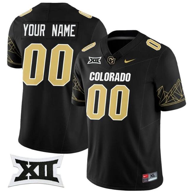 Men's Nike Customized Colorado Buffaloes Jersey Name and Number 2024 Vapor Limited NCAA Football Black