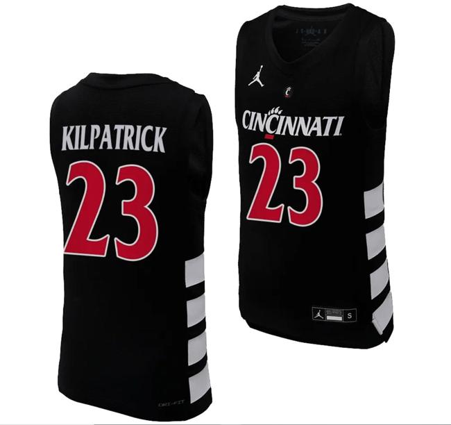 Men's Cincinnati Bearcats Sean Kilpatrick Jersey #23 Black Basketball Unisex Replica