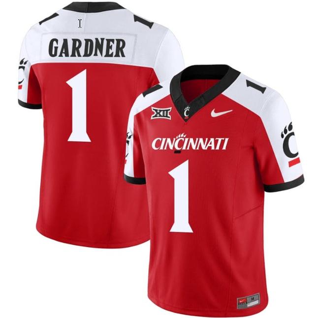 Men's Sauce Gardner Jersey #1 Cincinnati Bearcats Vapor Limited College Football All Stitched Red Alternate