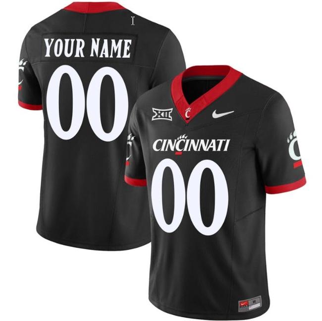 Men's Customized Cincinnati Bearcats Jersey Name and Number Vapor Limited College Football All Stitched Black