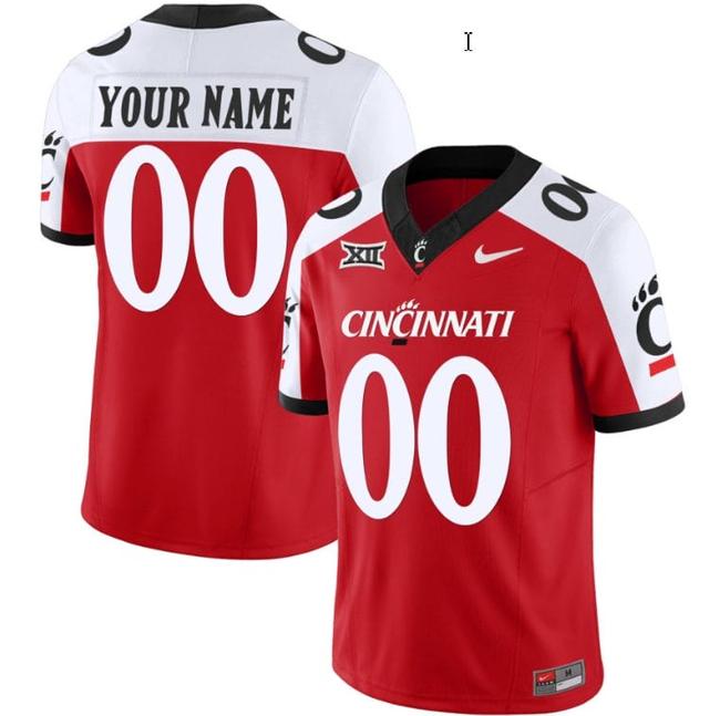 Men's Customized Cincinnati Bearcats Jersey Name and Number Vapor Limited College Football All Stitched Red Alternate