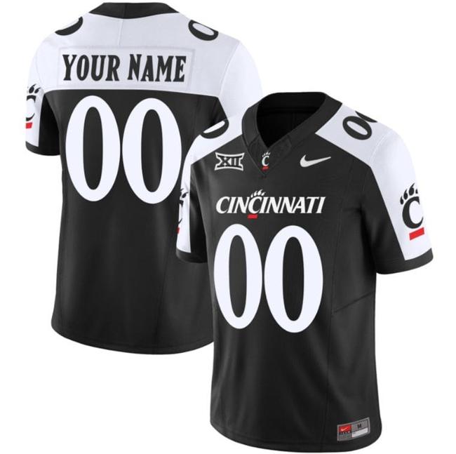 Men's Customized Cincinnati Bearcats Jersey Name and Number Vapor Limited College Football All Stitched Black Alternate