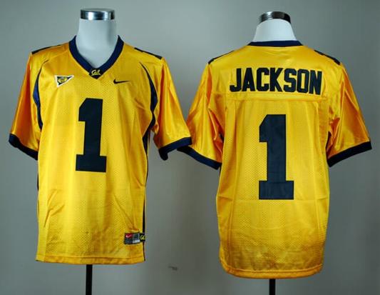 Men's California Golden Bears #1 DeSean Jackson NCAA Football Jersey Yellow