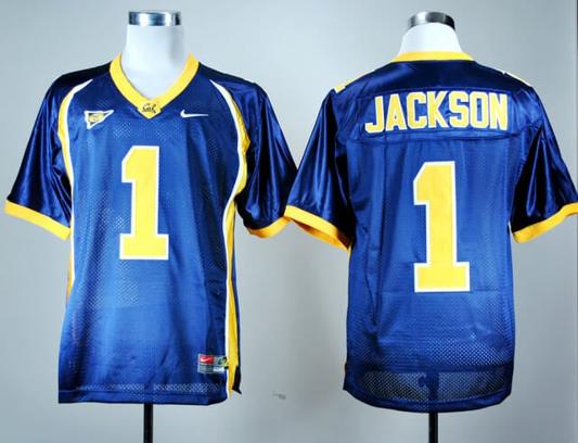 Men's California Golden Bears #1 DeSean Jackson NCAA Football Jersey Blue