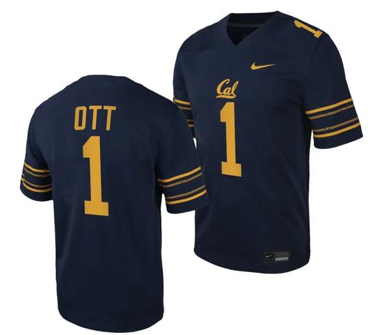 Men's Cal Bears NIL Jaydn Ott Jersey #1 College Football Game 2023 Black