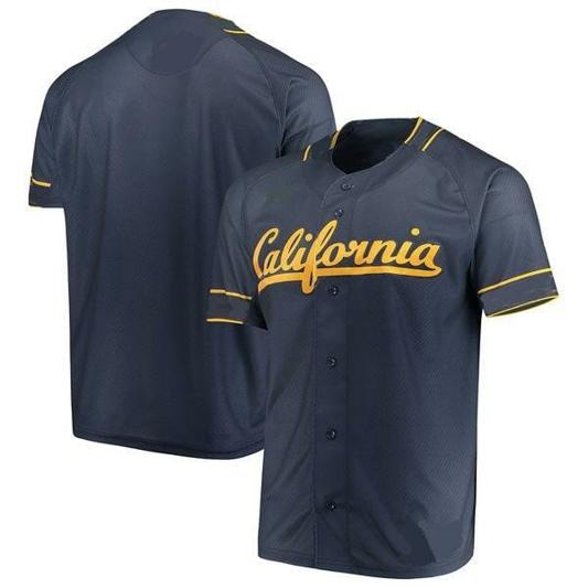 Men's California Golden Bears Customized Name Number College Baseball Jersey