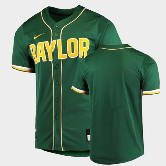 Men's Nike Baylor Bears Customized Green College Baseball Vapor Untouchable Elite Replica Jersey