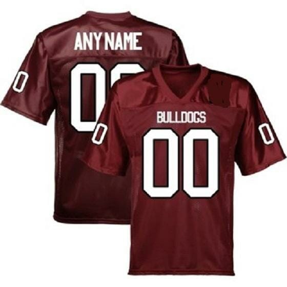 Men's Alabama A&M Bulldogs Custom Jersey Name and Number Football Red