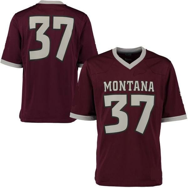 Men's Montana Grizzlies Custom Jersey Name and Number NCAA College Football Red