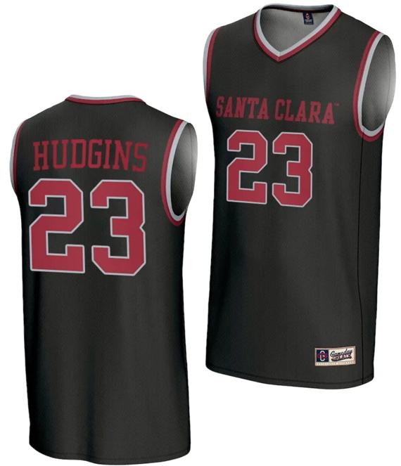 Men's Marya Hudgins Jersey #23 Santa Clara Broncos Gameday Greats Basketball NIL Lightweight Black