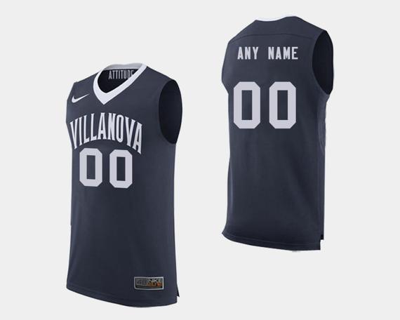 Men's Nike Custom Name Number Villanova Wildcats Navy College Basketball Jersey