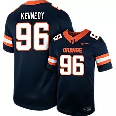 Men's Syracuse Orange #96 J KENNEDY Navy Nike Replica College Football Stitched Jersey