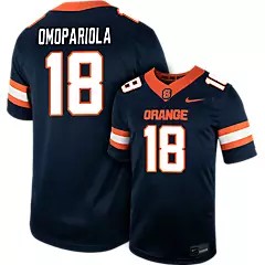 Men's Syracuse Orange #18 D OMOPARIOLA Navy Nike Replica College Football Stitched Jersey