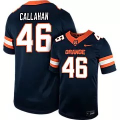 Men's Syracuse Orange #46 T CALLAHAN Navy Nike Replica College Football Stitched Jersey