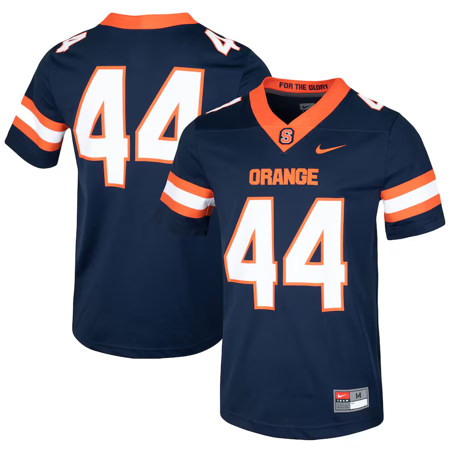 Men's Nike #44 Navy Syracuse Orange Football Jersey