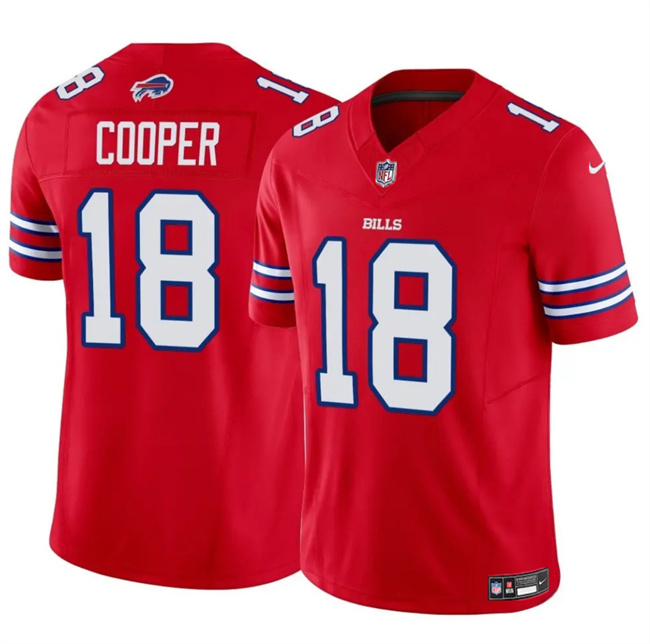 Youth Buffalo Bills #18 Amari Cooper Red 2024 F.U.S.E. Vapor Untouchable Limited Stitched Football Jersey