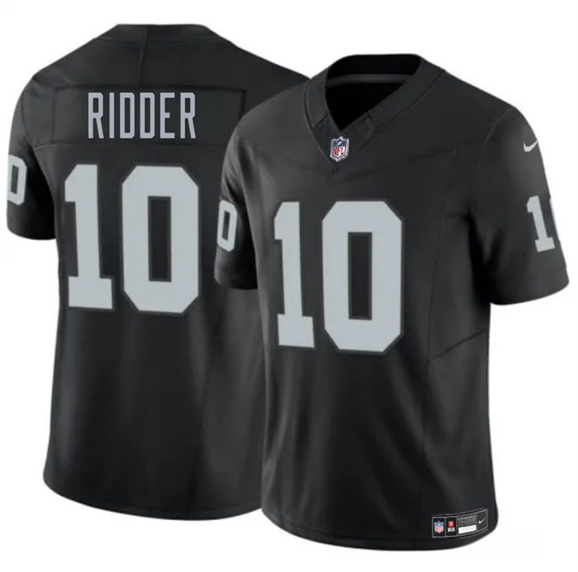 Youth Las Vegas Raiders #10 Desmond Ridder Black 2024 F.U.S.E. Stitched Football Jersey