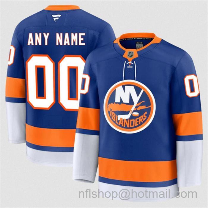 Customized Fanatics Men's New York Islanders Royal 2024-25 Home Stitched Hockey Jersey