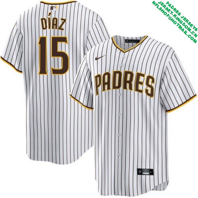 Nike Men's #15 Elias Diaz San Diego Padres Home Stitched MLB Baseball Jersey - White