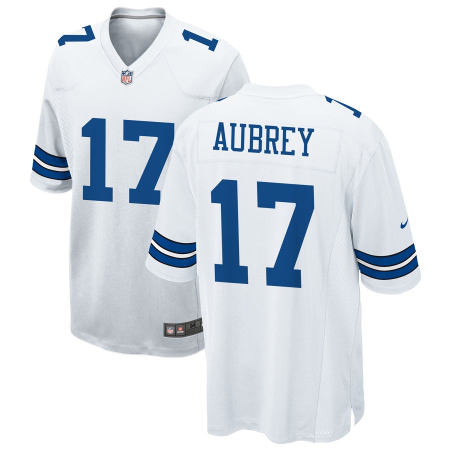 Men's Dallas Cowboys #17 Brandon Aubrey Game white Vapor Untouchable Stitched Jersey